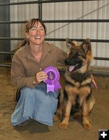 Diesel won Best of Show. Photo by Pam McCulloch, Pinedale Online.