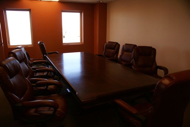 Meeting Room. Photo by Cat Urbigkit, Pinedale Online.