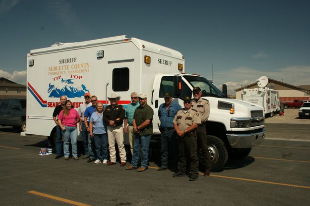 Emergency Responders. Photo by Dawn Ballou, Pinedale Online.