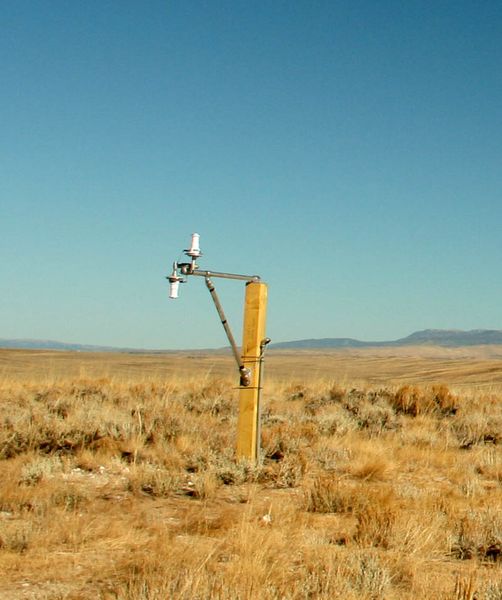 Solar Radiation Monitoring. Photo by Dawn Ballou, Pinedale Online.