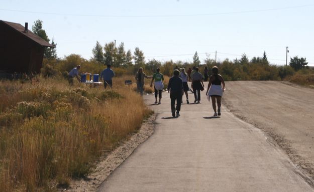 Water Station. Photo by Pam McCulloch, Pinedale Online.