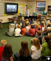 President's Speech. Photo by Kaitlyn McAvoy, Pinedale Roundup.