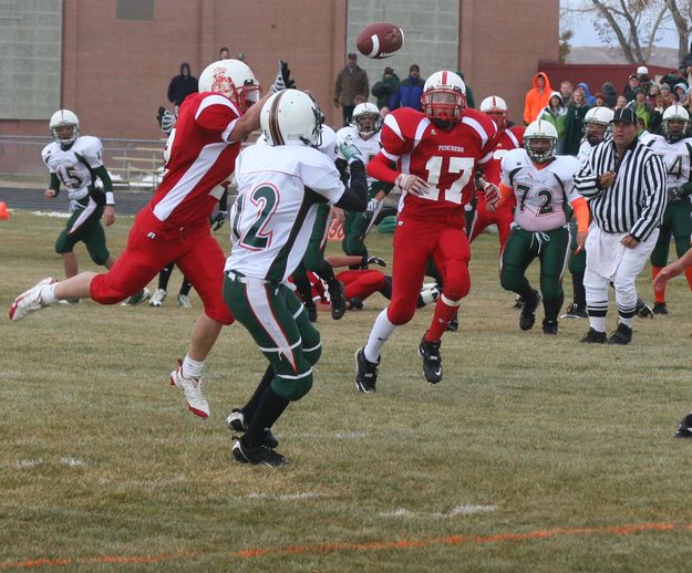 Pinedale 7 - Big Piney 0. Photo by Clint Gilchrist, Pinedale Online.