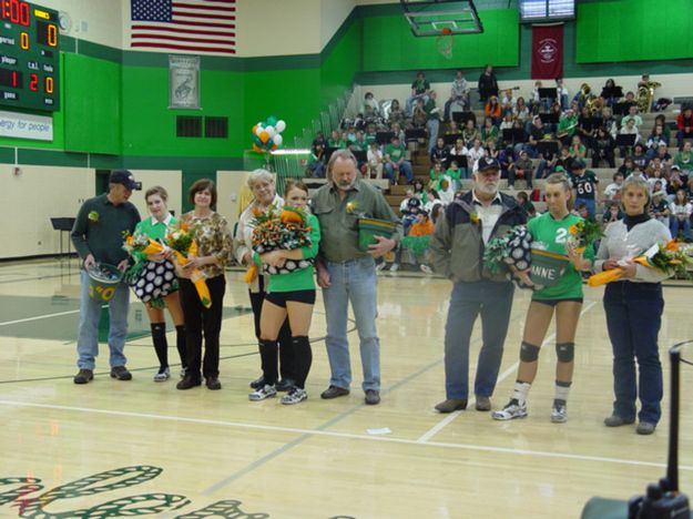 Volleyball Seniors. Photo by Ellen Sheppard.