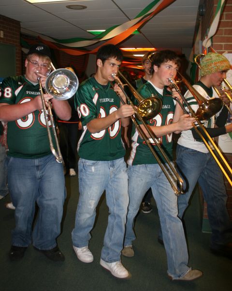 Trombones. Photo by Pam McCulloch, Pinedale Online.