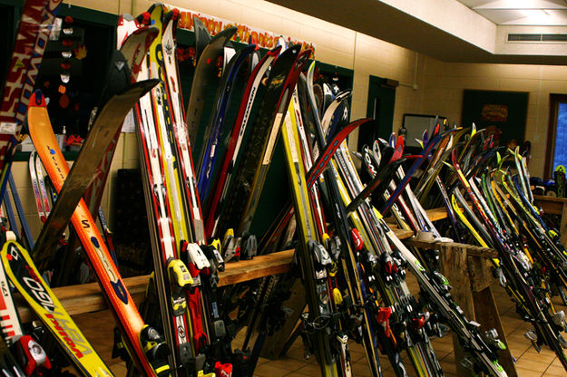 Skis. Photo by Pam McCulloch, Pinedale Online.
