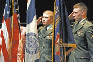 We salute you!. Photo by Trey Wilkinson, Sublette Examiner.