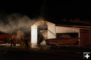 Shop fire. Photo by Matthew Daniels.