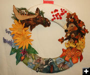 NOLS wreath. Photo by Dawn Ballou, Pinedale Online.