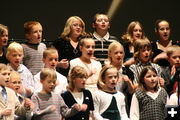 Singing. Photo by Pam McCulloch, Pinedale Online.