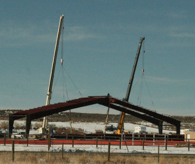 New Livestock Barn. Photo by Dawn Ballou, Pinedale Online.