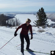 Terry Cain. Photo by Bob Barrett, Pinedale Ski Education Foundation.