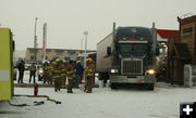 Stuck truck. Photo by Dawn Ballou, Pinedale Online.