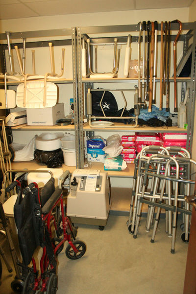 Lending Closet. Photo by Dawn Ballou, Pinedale Online.