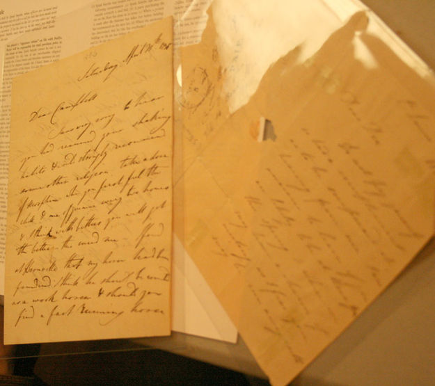 Robert Campbell letters. Photo by Dawn Ballou, Pinedale Online.