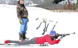 Shoot! Ski!. Photo by Casey Dean, Pinedale Roundup.
