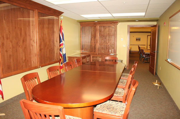 Veteran's Meeting Room. Photo by Dawn Ballou, Pinedale Online.