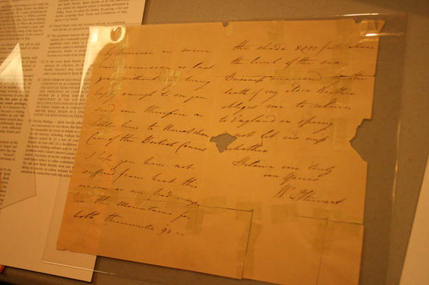 Stewart letter. Photo by Dawn  Ballou, Pinedale Online.