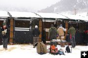 Crew working. Photo by Cat Urbigkit, Pinedale Online.