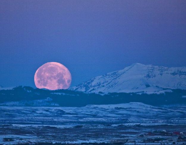 Full Moon over McDougal Gap. Photo by Dave Bell.