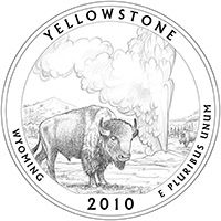 Yellowstone Park Quarter. Photo by United States Mint.