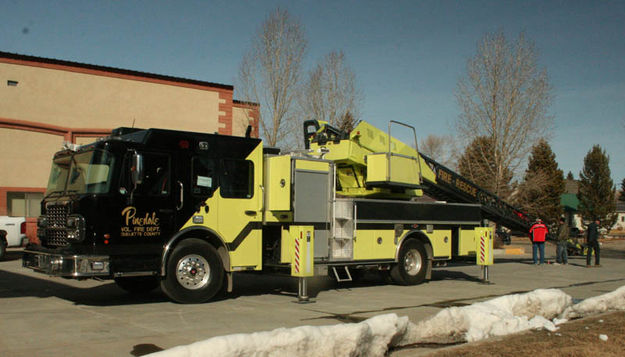 Ladder Truck. Photo by Dawn Ballou, Pinedale Online.