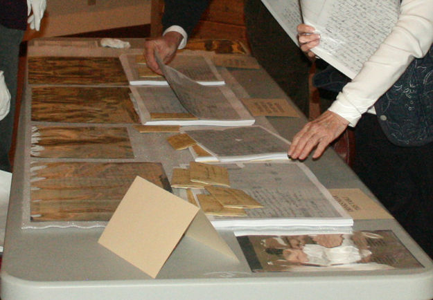 Historic Documents. Photo by Dawn Ballou, Pinedale Online.