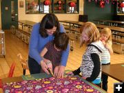 Quilt Cutting. Photo by Pinedale Afterschool Program.