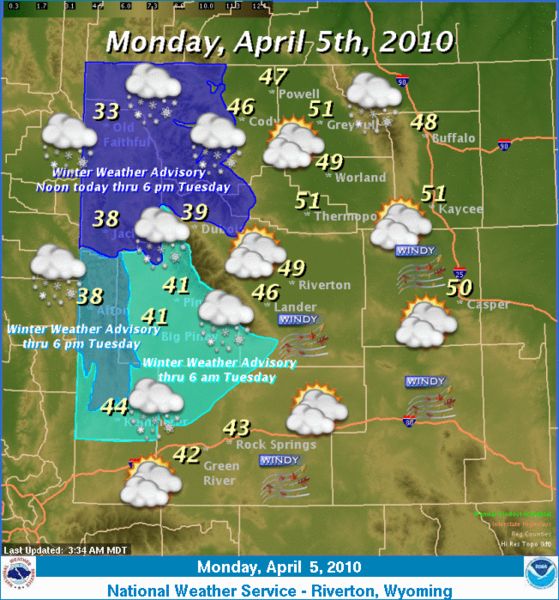 April 5, 2010. Photo by National Weather Service.