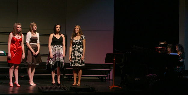 HS Women's Quartet. Photo by Pam McCulloch, Pinedale Online.