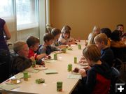 Eating Cake. Photo by Pinedale Afterschool.