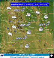 Windy Wyoming. Photo by National Weather Service - Riverton, Wyoming.