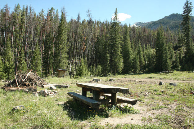Camping spot. Photo by Dawn Ballou, Pinedale Online.