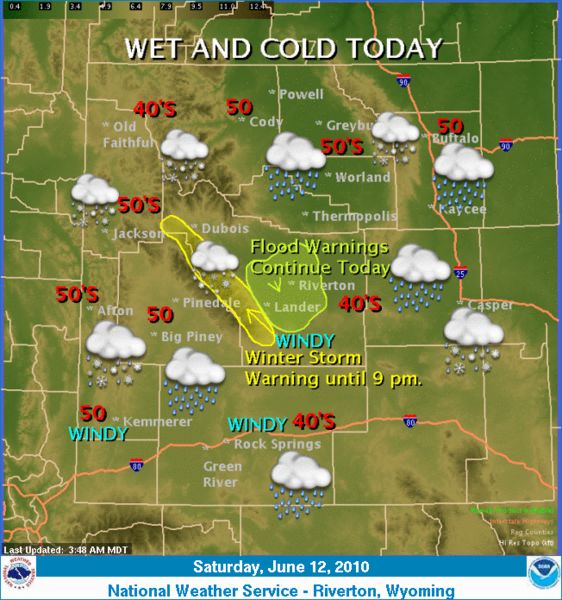 June 12 Weather. Photo by National Weather Service.