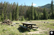 Camping spot. Photo by Dawn Ballou, Pinedale Online.
