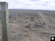 Marked road. Photo by Dawn Ballou, Pinedale Online.