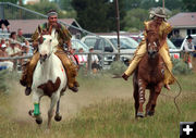 Horse Race. Photo by Clint Gilchrist, Pinedale Online.