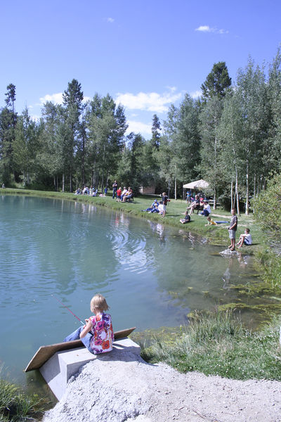 Kid's Fishing Pond. Photo by Pam McCulloch, Pinedale Online.
