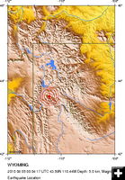 4.8 Earthquake in Wyoming. Photo by USGS.