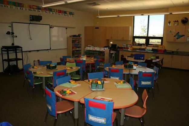 1st Grade Classroom . Photo by Dawn Ballou, Pinedale Online.