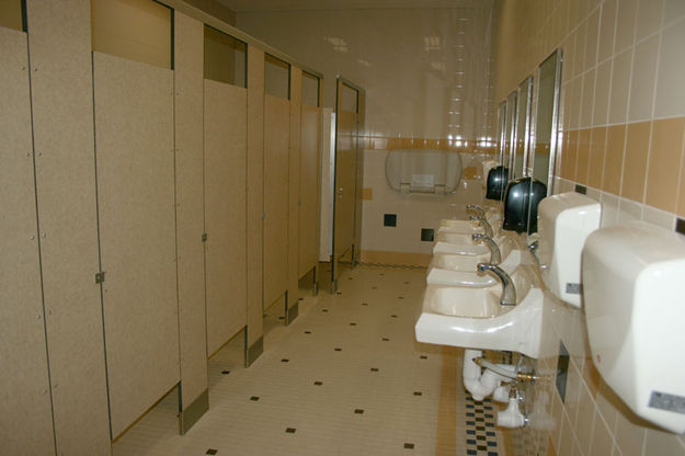 Girls Restroom. Photo by Dawn Ballou, Pinedale Online.