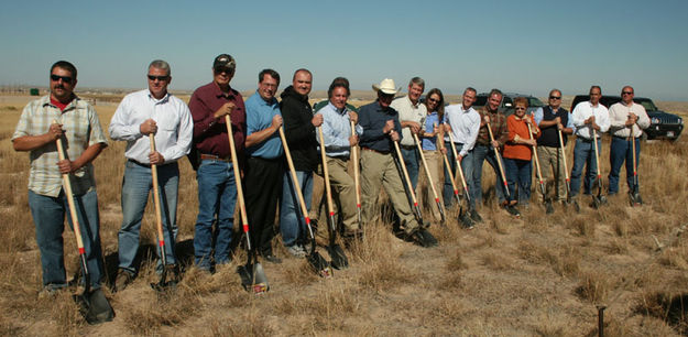 Groundbreaking. Photo by Dawn Ballou, Pinedale Online.