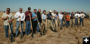 Groundbreaking. Photo by Dawn Ballou, Pinedale Online.