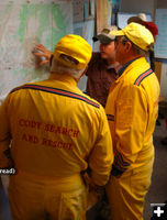 Debriefing. Photo by Fremont County Sheriff's Department.