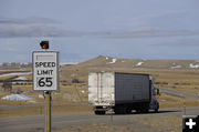 Variable Speed Limit sign. Photo by Wyoming Department of Transportation.