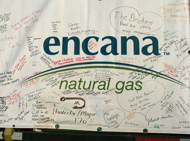 Encana sponsor. Photo by Dawn Ballou, Pinedale Online.