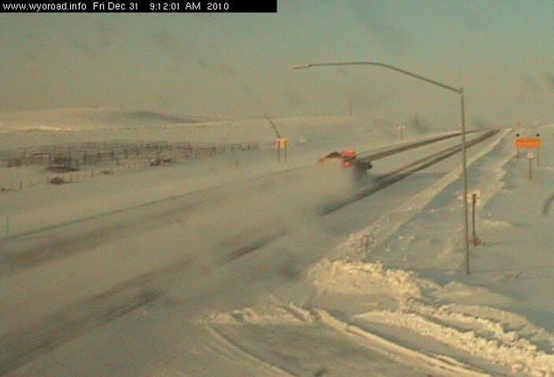 US 191 near Cora. Photo by WYDOT Cora 191 webcam.