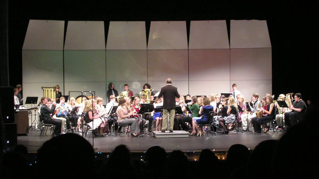 High School Band. Photo by Bob Rule, KPIN 101.1 FM Radio.