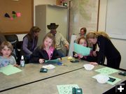 Cutting ornaments. Photo by Ranae C. Lozier.