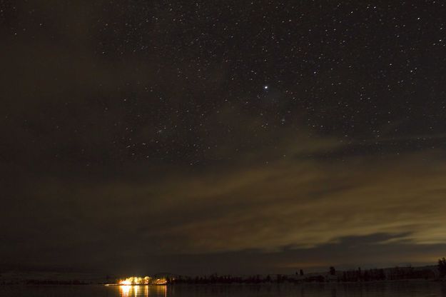 Stars over Lakeside Lodge. Photo by Dave Bell.